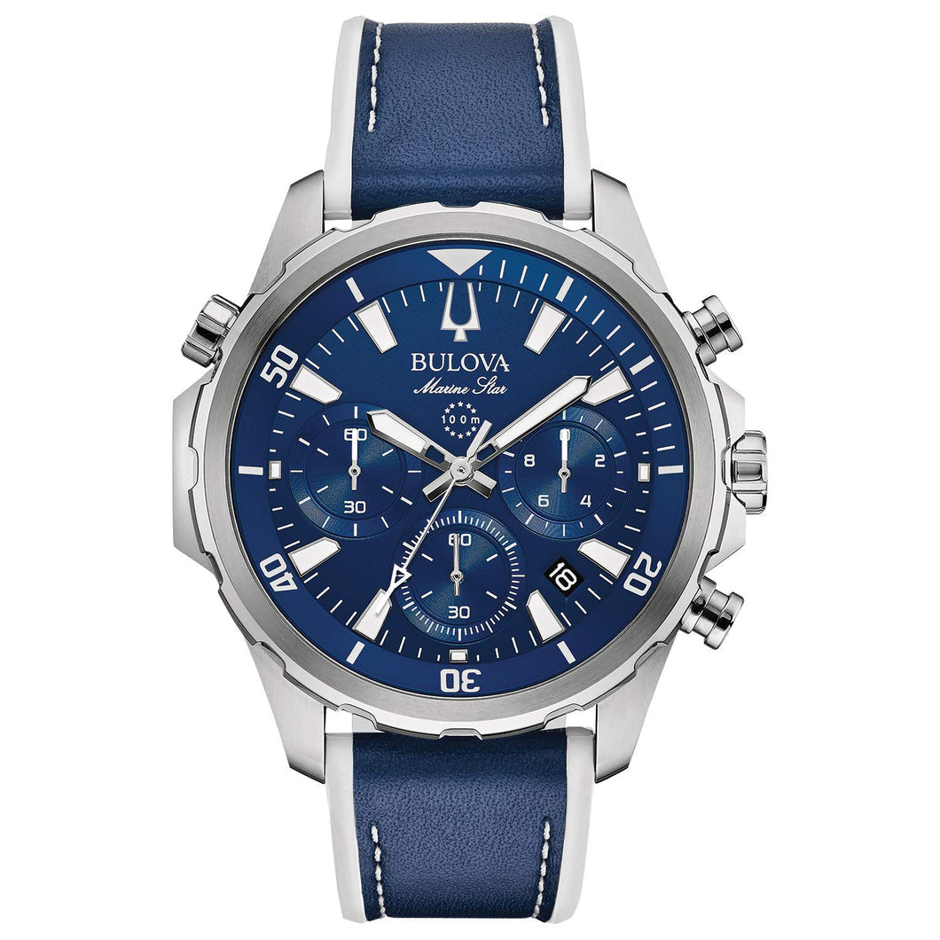 BULOVA Men's Marine Star Chronograph Watch 96B287