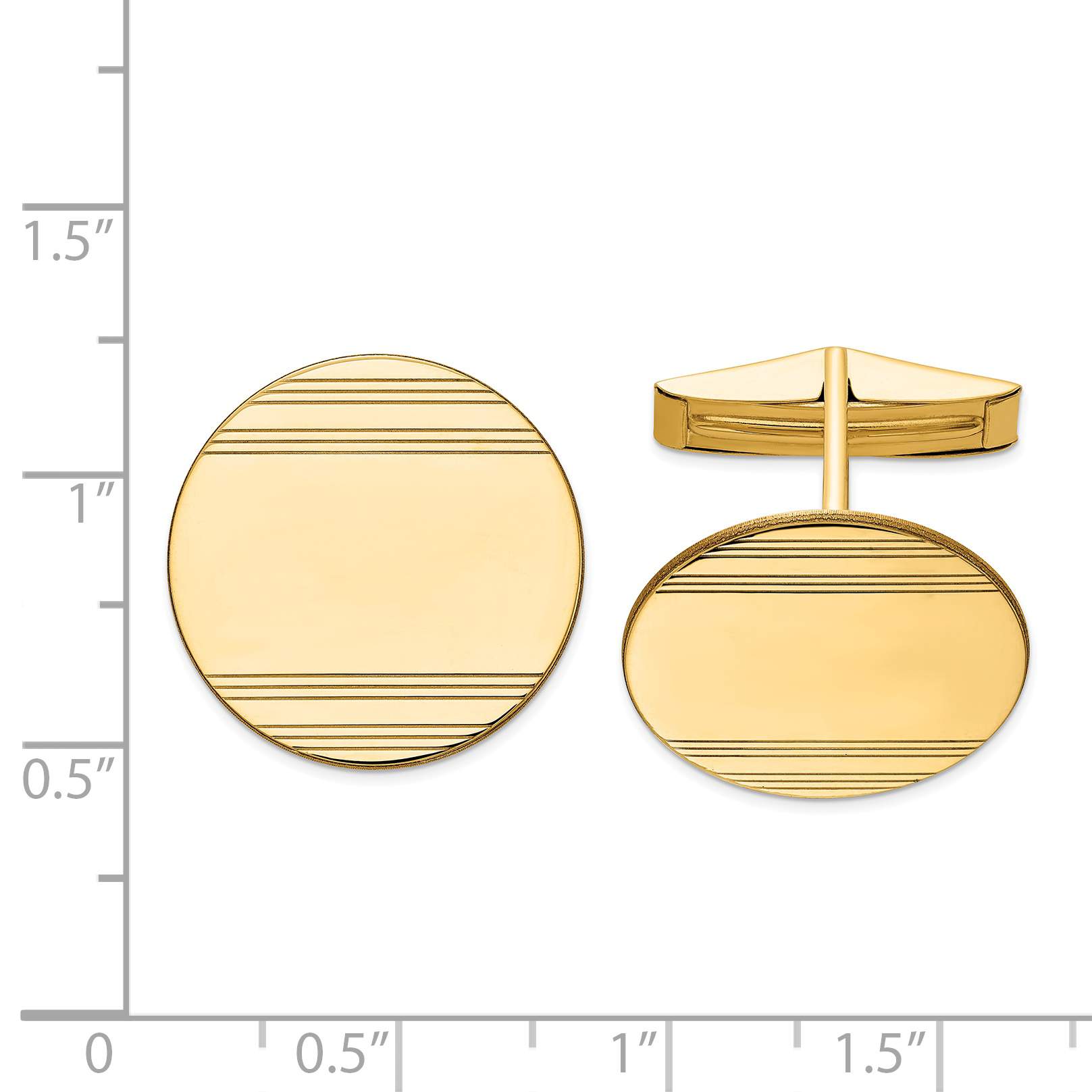 14k Cuff Links