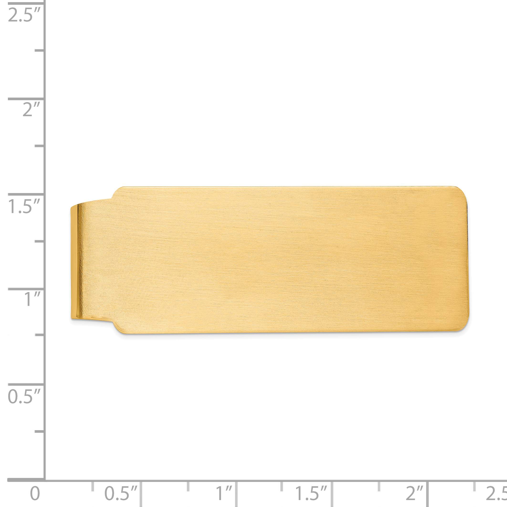 14k Satin Finish Money Clip