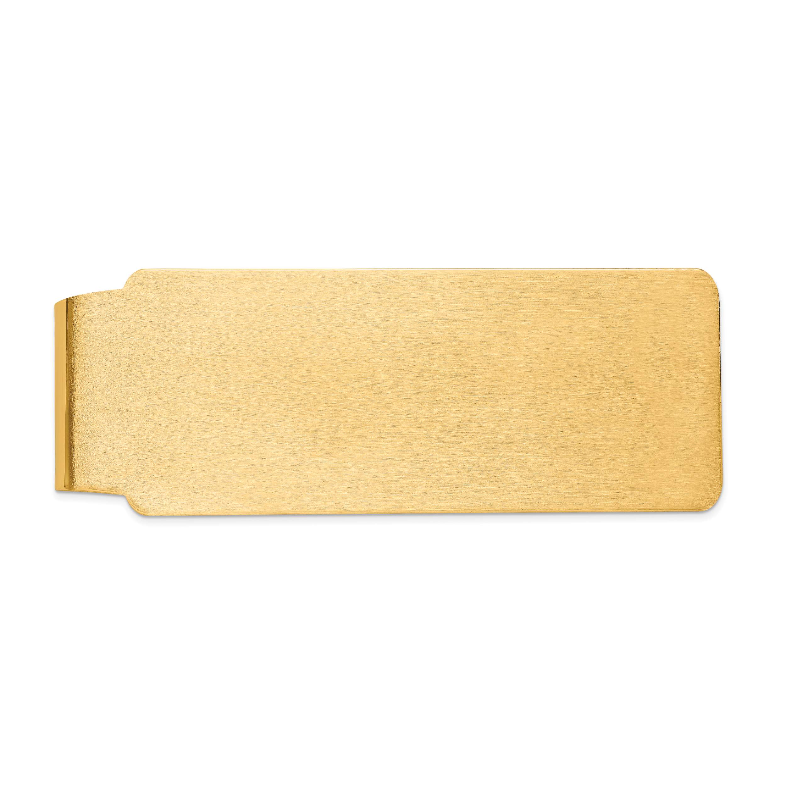 14k Satin Finish Money Clip