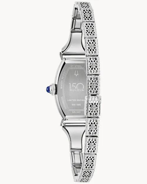 Silver-Tone Dial Stainless Steel Expansion Miss America 96L340 | Bulova