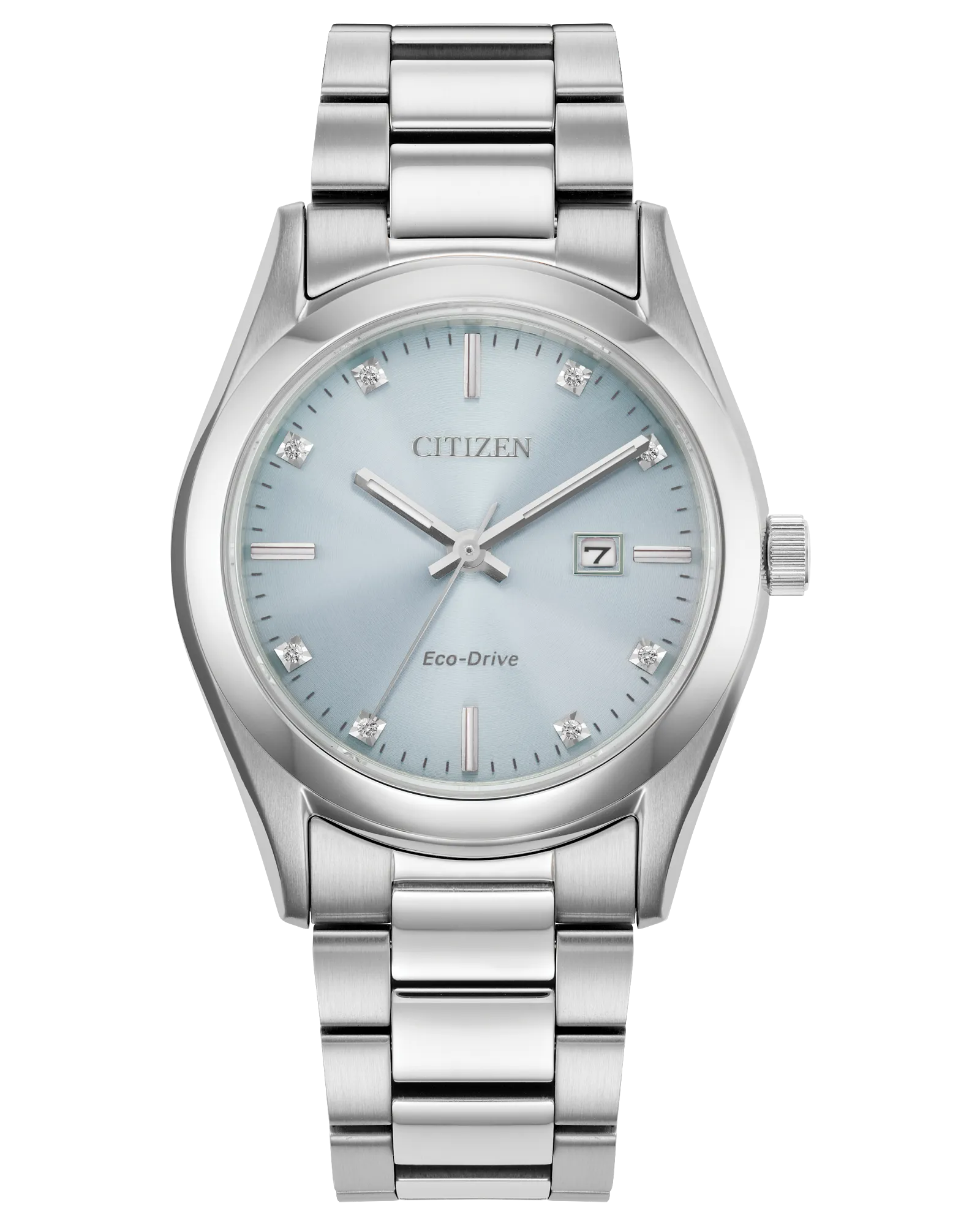 Sport Luxury Light Blue Dial Stainless Steel Bracelet EW2700-54L | CITIZEN