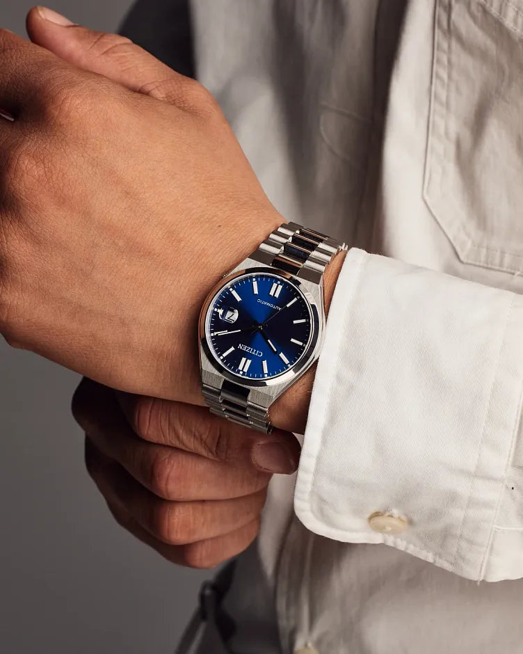 TSUYOSA Blue Dial Stainless Steel Bracelet NJ0150-56L | CITIZEN