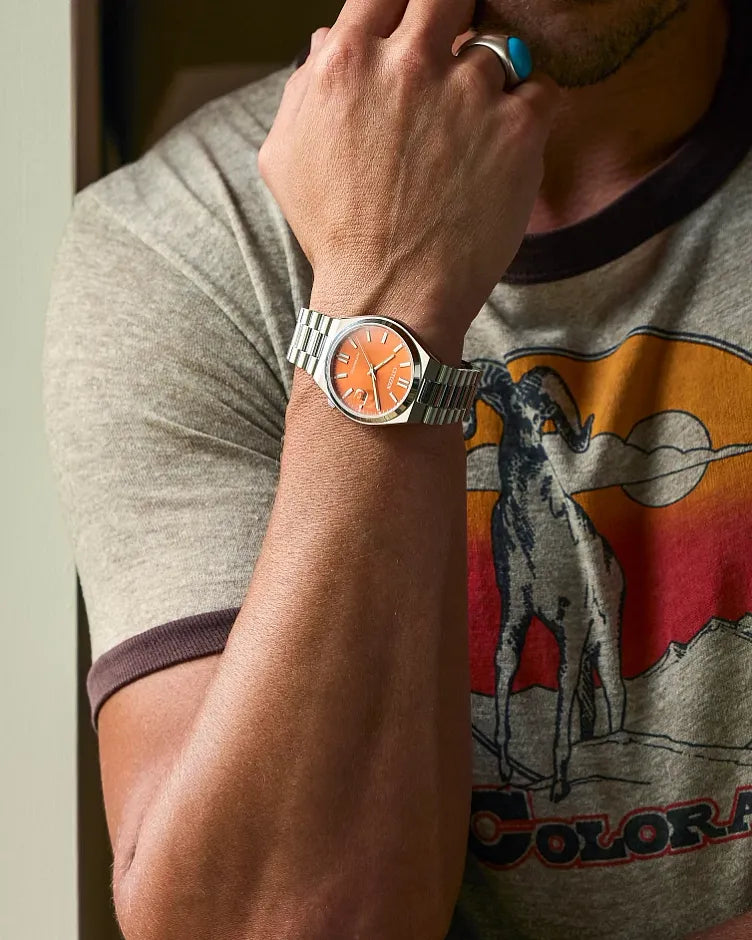 TSUYOSA Orange Dial Stainless Steel Bracelet NJ0151-53Z | CITIZEN