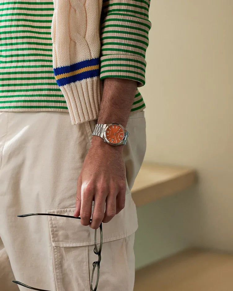 TSUYOSA Orange Dial Stainless Steel Bracelet NJ0151-53Z | CITIZEN