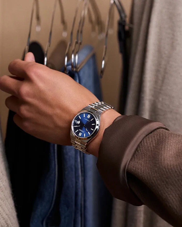 TSUYOSA Blue Dial Stainless Steel Bracelet NJ0150-56L | CITIZEN