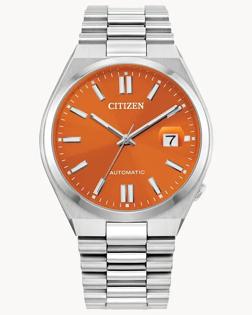 TSUYOSA Orange Dial Stainless Steel Bracelet NJ0151-53Z | CITIZEN
