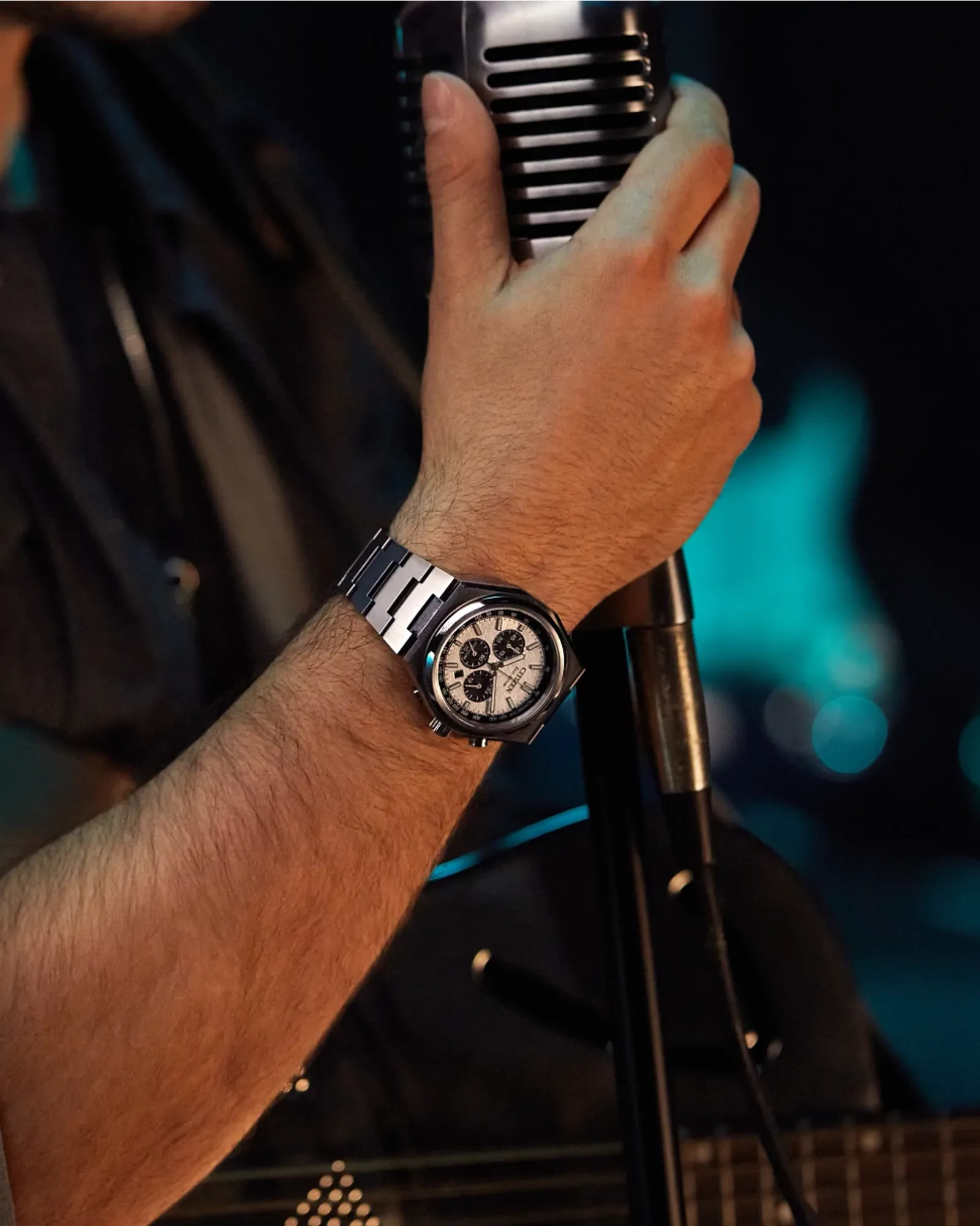 Zenshin Chrono Silver-Tone Dial Super Titanium Bracelet CA4610-85A | CITIZEN