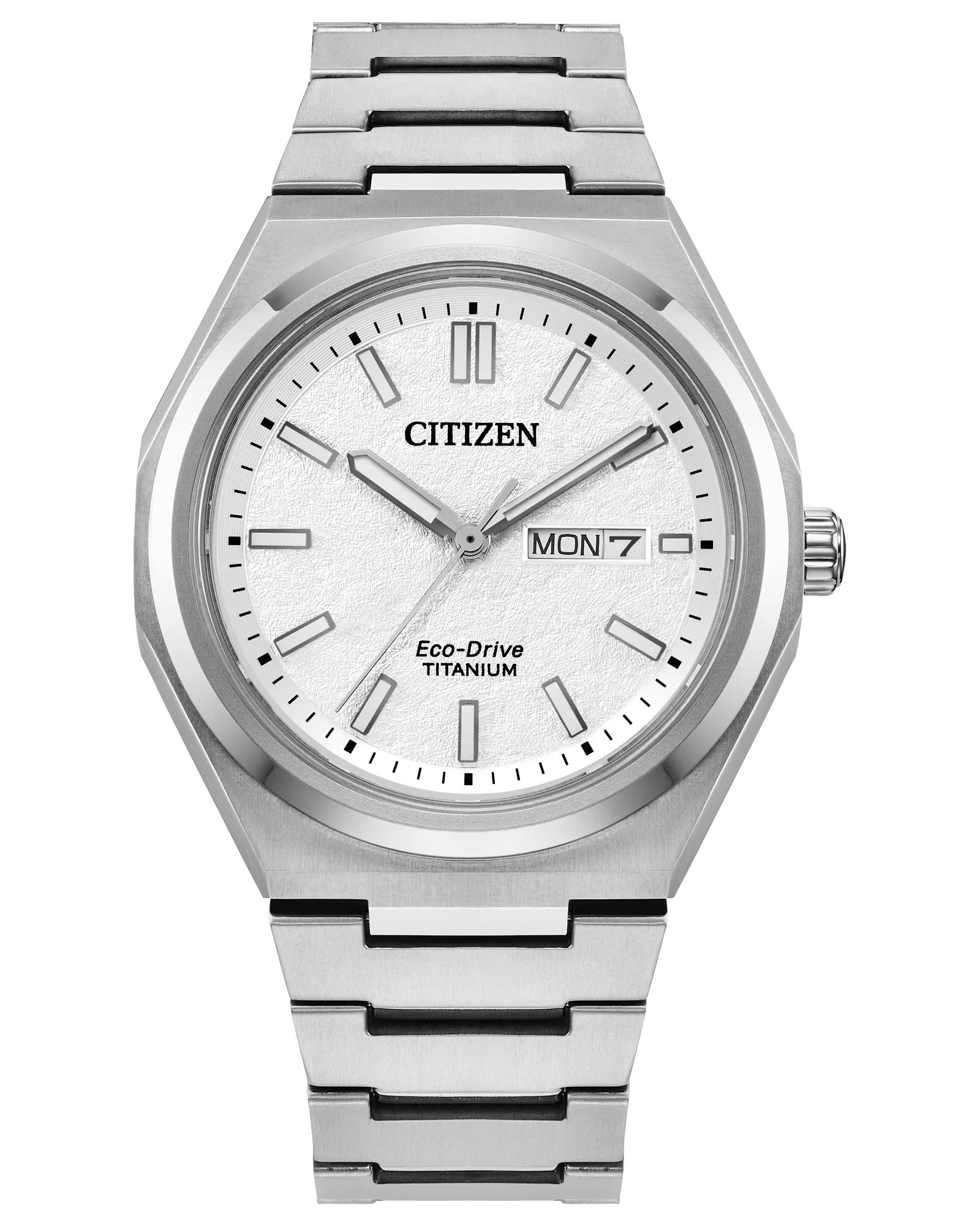 Zenshin Three-hand White Dial Super Titanium Bracelet AW0130-85A | CITIZEN