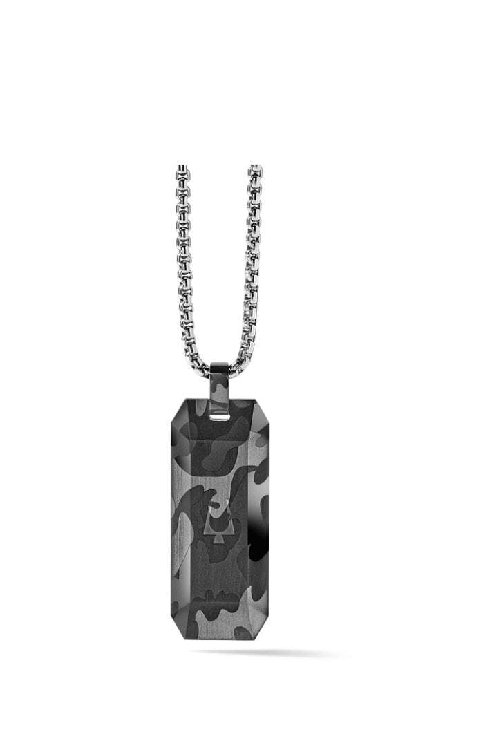 BULOVA - PRECISIONIST CAMOUFLAGE DESIGN DOG TAG WITH CHAIN J98N001
