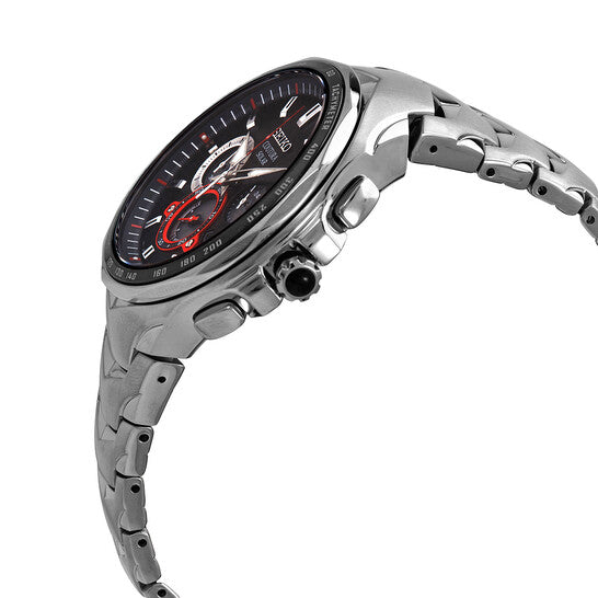 Seiko Coutura Chronograph Black Dial Men's Watch SSC743